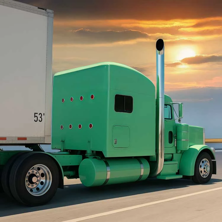 Dry Van Trucking — JS Transportation fleet on the road